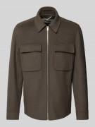 Drykorn Jacke mit Kentkragen Modell 'KOSAN' in Oliv, Größe M