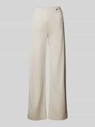 Marc Cain Stoffhose mit Nahtreißverschlusstaschen in Kitt, Größe 44