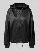 RAINS Jacke mit Kapuze in Black, Größe L