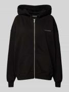 Pegador Oversized Sweatjacke mit Kapuze in Black, Größe L