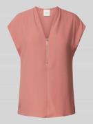 Calvin Klein Womenswear Blusenshirt mit V-Ausschnitt in Altrosa, Größe...