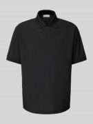 Lacoste Poloshirt mit Label-Stitching in Black, Größe L