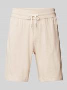 Tommy Hilfiger Sweatshorts mit elastischem Bund in Beige, Größe L