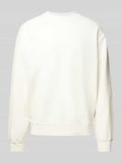 Calvin Klein Jeans Oversized Sweatshirt aus Baumwoll-Mix in Offwhite, ...