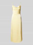 Vila Maxikleid mit Wasserfall-Ausschnitt Modell 'RAVENNA' in GELB, Grö...