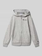 CHAMPION Sweatjacke mit Kapuze in Mittelgrau Melange, Größe 176
