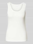 Tom Tailor Regular Fit Tank Top aus Baumwoll-Mix in Offwhite, Größe L