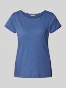 Tom Tailor Regular Fit T-Shirt aus reiner Baumwolle in Blau, Größe XXX...