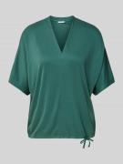 Tom Tailor Relaxed Fit T-Shirt mit Fledermausärmeln in Dunkelgruen, Gr...