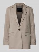 Vero Moda Relaxed Fit Longblazer aus Viskose-Mix Modell 'NILA' in Sand...