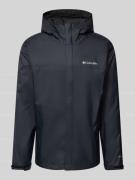 COLUMBIA Softshell-Jacke mit Label-Print Modell 'Watertight' in Black,...