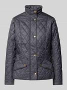 Barbour Steppjacke mit Stehkragen Modell 'Flyweight Cavalry' in Marine...