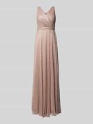 TROYDEN COLLECTION Abendkleid mit Taillenpasse in Rose, Größe 32