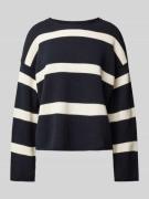 Marc O'Polo Oversized Pullover aus reiner Baumwolle in Marine, Größe S