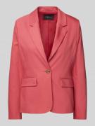 s.Oliver BLACK LABEL Shaped Fit Blazer aus Baumwoll-Mix mit Pattentasc...