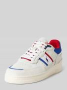 Polo Sport Ledersneaker mit Logo-Detail Modell 'MASTERS SPORT' in Weis...