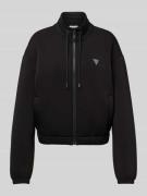 Guess Activewear Sweatjacke mit Stehkragen Modell 'CECILIA' in Black, ...