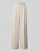 More & More Straight Leg Stoffhose mit elastischem Bund in Offwhite, G...