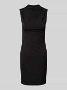 Pieces Slim Fit Minikleid mit Stehkragen 'MADISON' in Black, Größe M