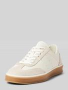 Marc O'Polo Low Top Sneaker aus Rindveloursleder in Weiss, Größe 42