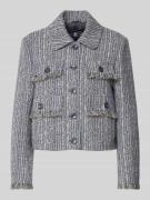 Luisa Cerano Blazer mit Umlegekragen in Jeansblau, Größe 44