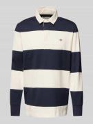Gant Sweatshirt mit Polokragen Modell 'RUGGER' in Marine, Größe 4XL