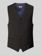 Pierre Cardin Regular Fit Weste aus Schurwoll-Mix Modell 'HUGO' in Bla...