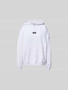 OH APRIL Hoodie mit Label-Detail in Hellgrau, Größe M
