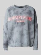 miss goodlife Sweatshirt mit Label-Print in Anthrazit, Größe S