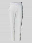 Raffaello Rossi Slim Fit Hose in verkürzter Passform in Stein, Größe 4...