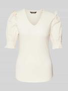 Lauren Ralph Lauren Strickshirt mit V-Ausschnitt Modell 'TADETA' in Be...