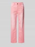 Milano Italy Straight Leg Jeans mit verkürztem Schnitt in Rosa, Größe ...