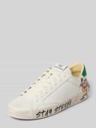 Crime London Sneaker mit Label-Badge Modell 'DISTRESSED' in Weiss, Grö...