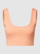 PUMA PERFORMANCE Crop Top mit Label-Stitching in Apricot, Größe S