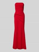 SISTAGLAM Abendkleid mit Raffungen Modell 'Selene' in Rot, Größe 38