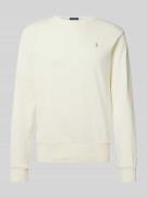 Polo Ralph Lauren Sweatshirt mit Label-Stitching in Sand, Größe L