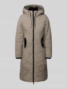 khujo Steppmantel mit Label-Detail Modell 'ARIBAY5' in Stein, Größe XX...
