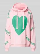 miss goodlife Hoodie mit überschnittenen Schultern in Rosa, Größe L