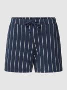 Schiesser Pyjama-Shorts mit Allover-Muster in Marine, Größe 34