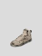 Diesel High Top Sneaker aus echtem Rindsleder in Beige, Größe 45