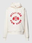 Tommy Hilfiger Hoodie mit Label-Print Modell 'VARSITY' in Ecru, Größe ...