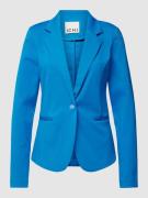 ICHI Blazer mit regulärem Schnitt und Reverskragen in Blau, Größe XS