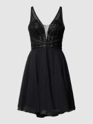 Hey Kyla Cocktailkleid mit Pailletten- und Perlenbesatz in Black, Größ...