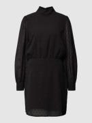 Esprit Minikleid mit Stehkragen in Black, Größe 34