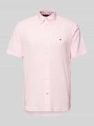 Tommy Hilfiger Freizeithemd mit Label-Stitching Modell 'GINGHAM' in Pi...