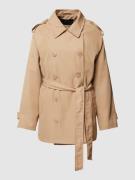 WITHBLACK Trenchcoat mit Umlegekragen in Camel, Größe XS