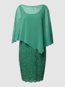 Vera Mont Knielanges Cocktailkleid mit Überwurf in Gruen, Größe 50