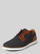 BULLBOXER Schnürschuhe mit Leder-Badges in Black, Größe 41