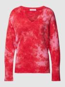 Frieda & Freddies Oversized Strickpullover mit Allover-Print in Pink, ...