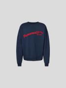 Dsquared2 Loose Fit Sweatshirt mit Label-Print in Marine, Größe L